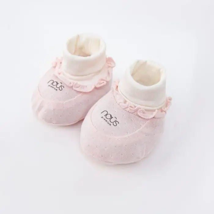 Set phụ kiện sơ sinh Nous 4 món màu hồng