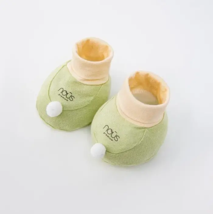 Set phụ kiện sơ sinh Nous 4 món màu xanh lá