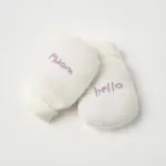 Set phụ kiện sơ sinh Nous 4 món màu trắng phối tím nhạt