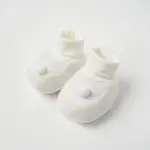 Set phụ kiện sơ sinh Nous 4 món màu trắng phối tím nhạt