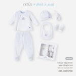 Set quà tặng sơ sinh Nous 5 món màu trắng bé trai